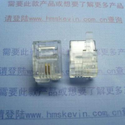 水晶头厂家供应RJ11 6P2C特长水晶头32.8MM