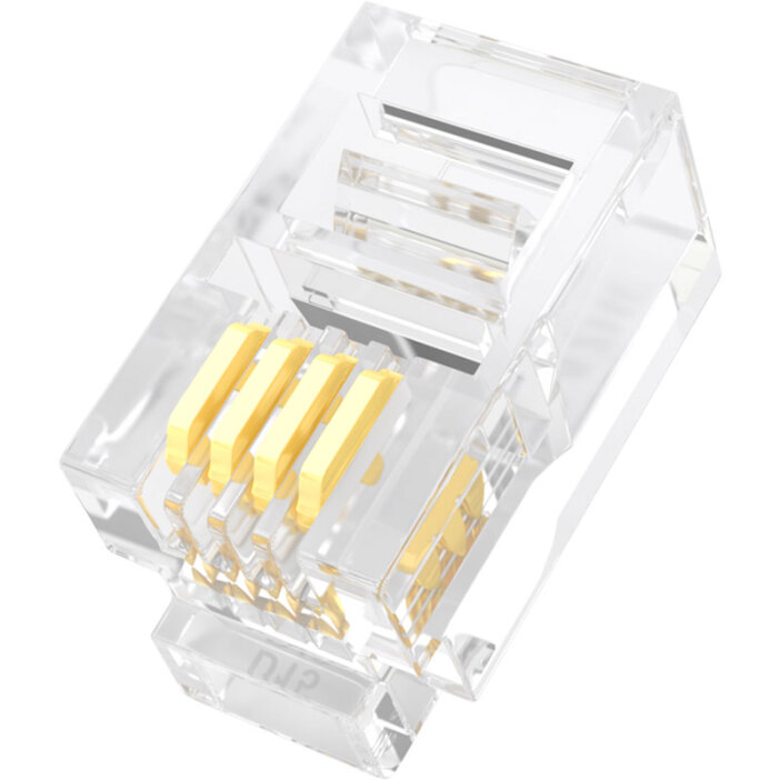 山泽(SAMZHE) SJ-3450 4P4C高品质电话水晶头深度评测 稳定连接的专业之选