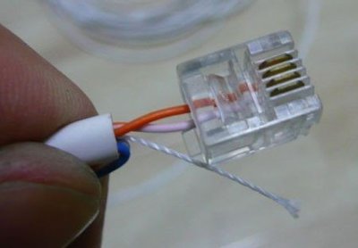 三步搞定 二芯电话线如何接入四芯电话水晶头